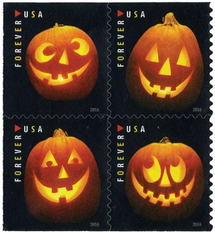 Jack-O??-Lanterns Forever Stamps