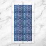 $1 Floral Geometry Stamps