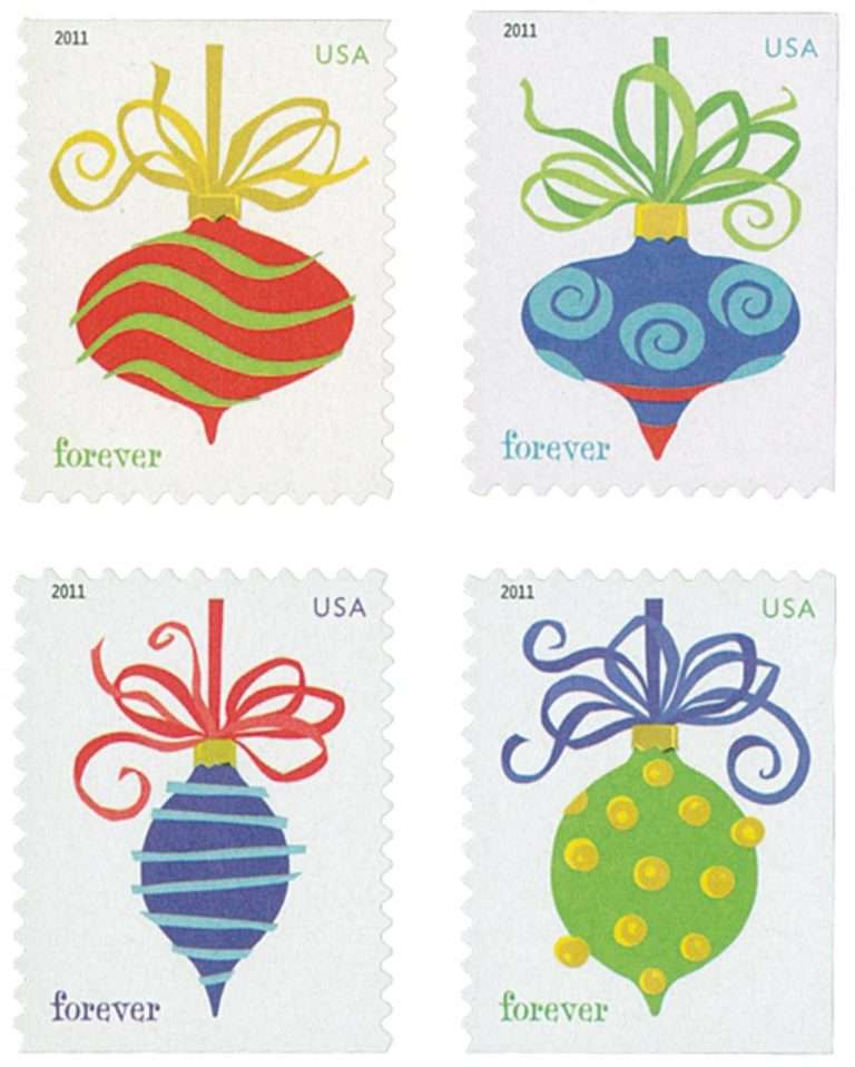 Holiday Baubles 2011 Forever Stamps