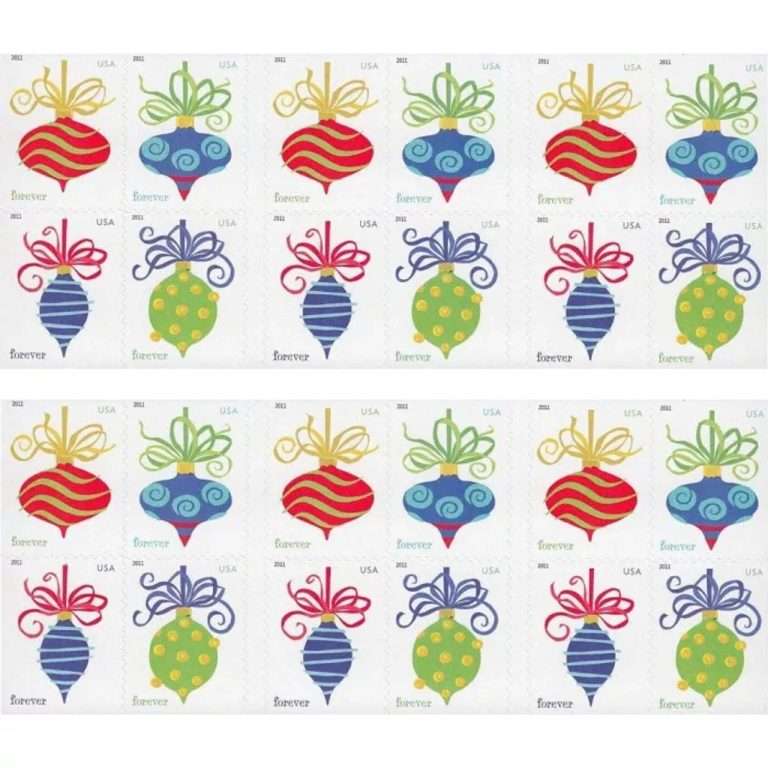 Holiday Baubles 2011 Forever Stamps
