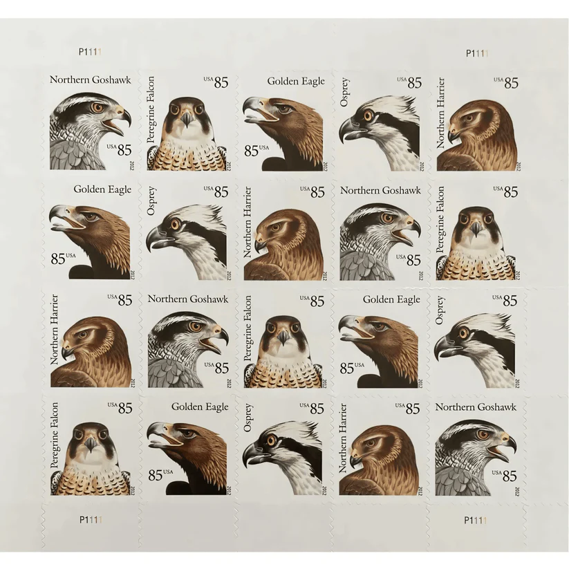 BIRDS OF PREY 2012 Postage Stamps