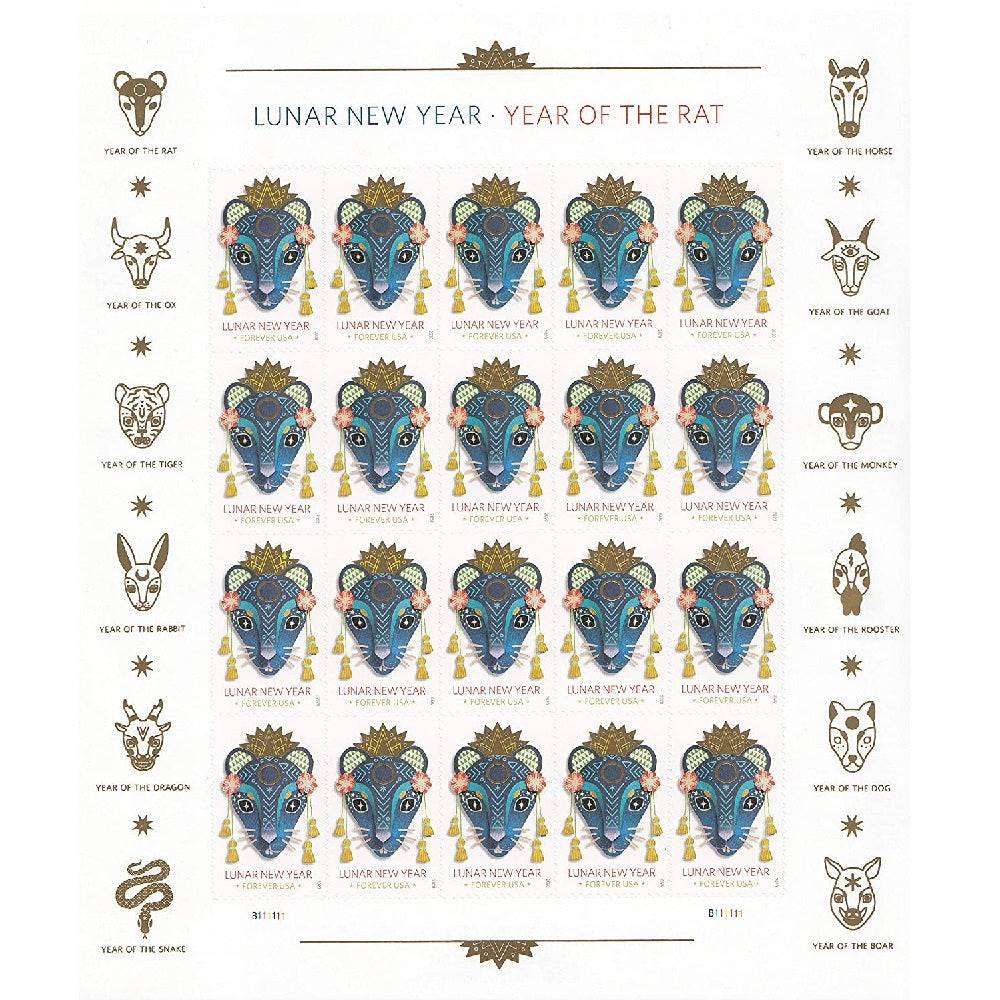 Lunar New Year Of The Rat 2020 Stamps