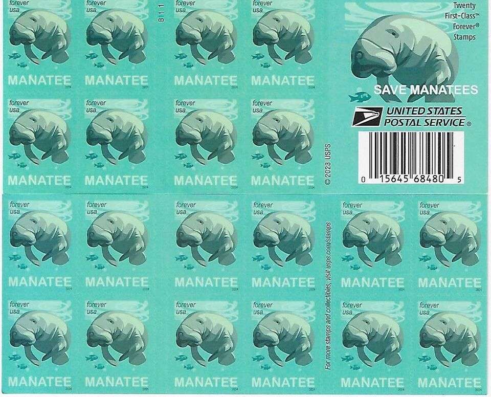 Save the Manatees 2024 Stamps