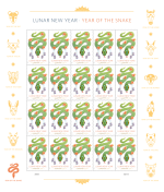 Lunar New Year - Year of the Snake Stamps