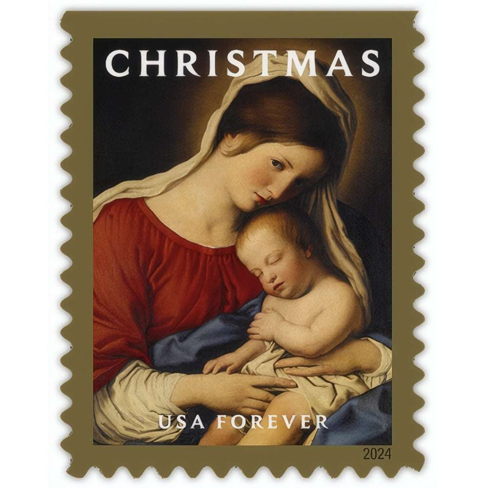 2024 Christmas Virgin and Child Stamps