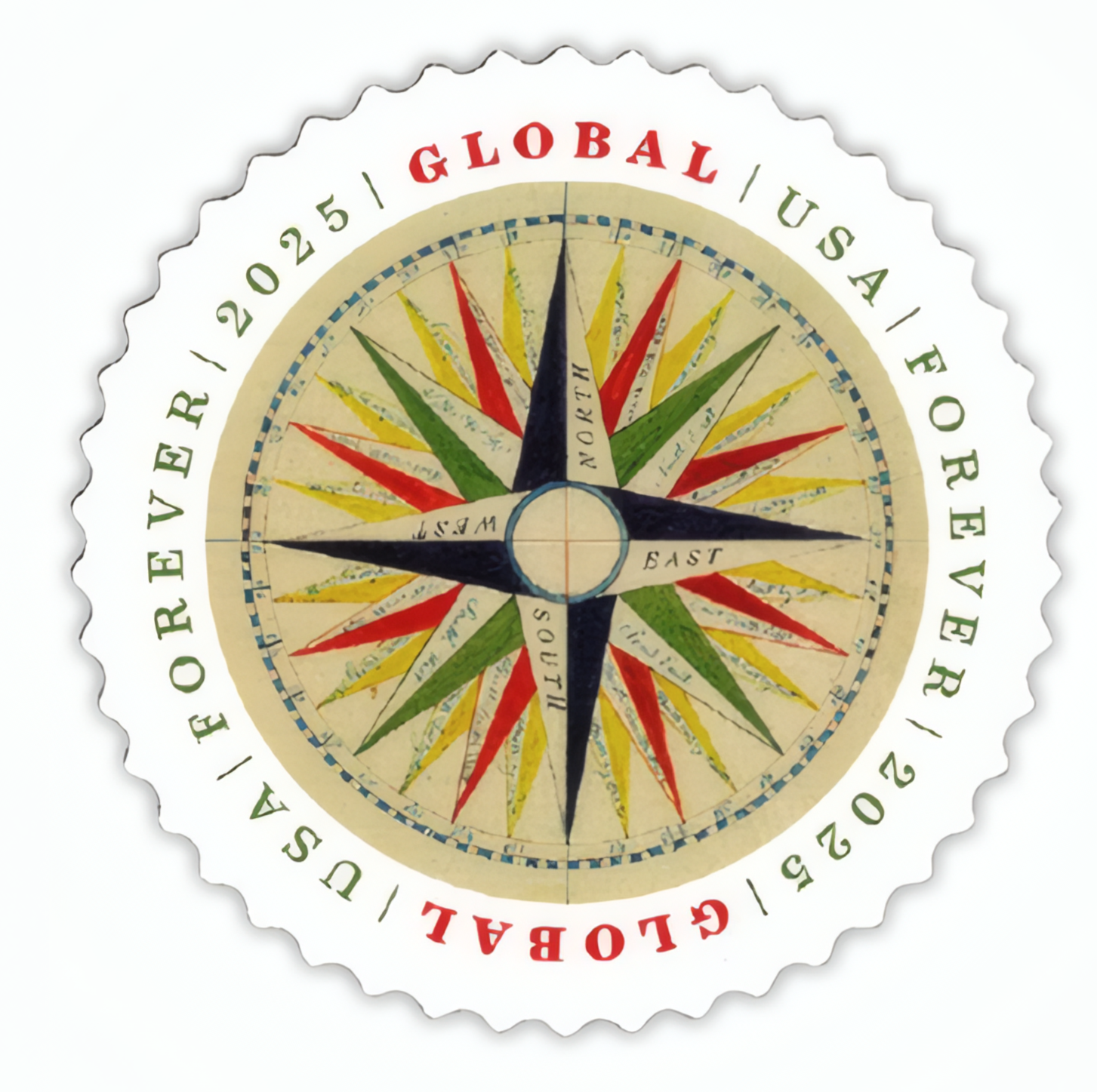 Global: 1794 Compass Rose Stamps