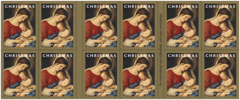2024 Christmas Virgin and Child Stamps