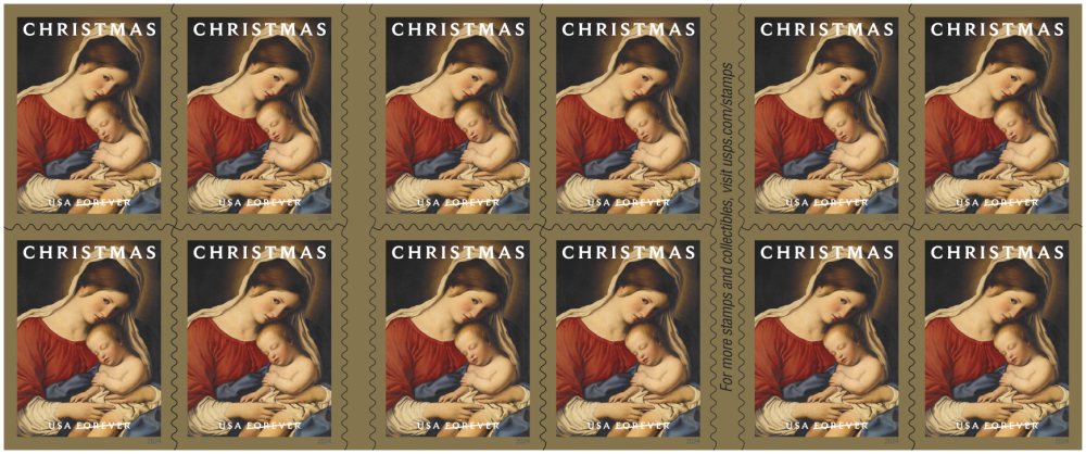 2024 Christmas Virgin and Child Stamps