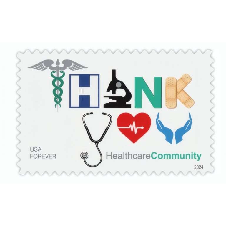 Thank You, Healthcare Community 2024 Stamps