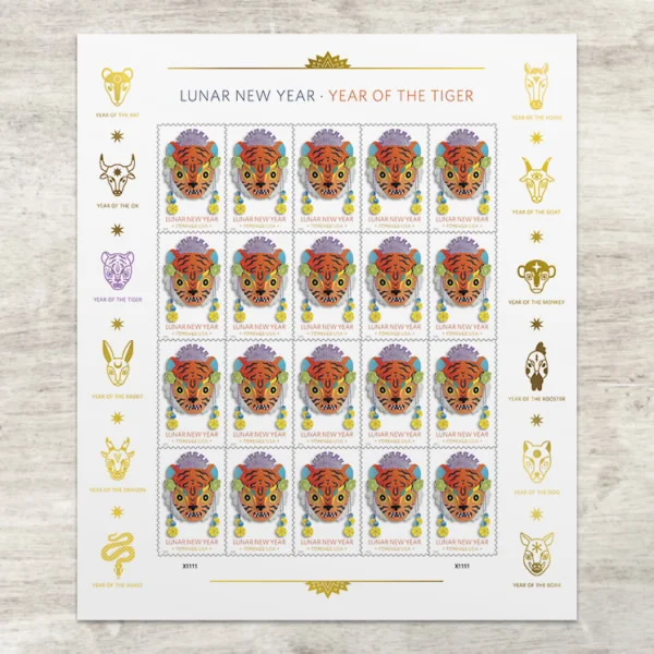 Lunar New Year: Year of the Tiger Forever Stamps