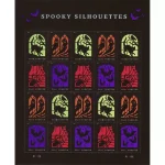 Spooky Silhouettes Forever Stamps