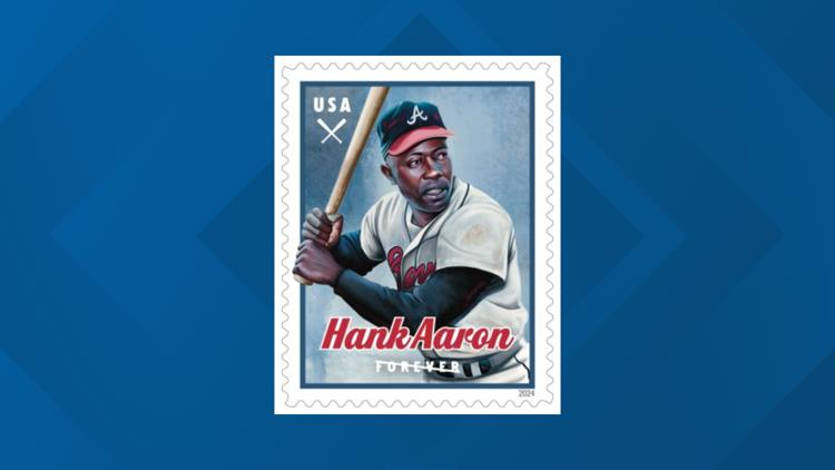 Hank Aaron 2024 Commemorative Stamps