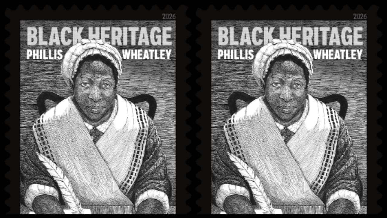 Phyllis Wheatley Black Heritage forever stamps debut in 2026