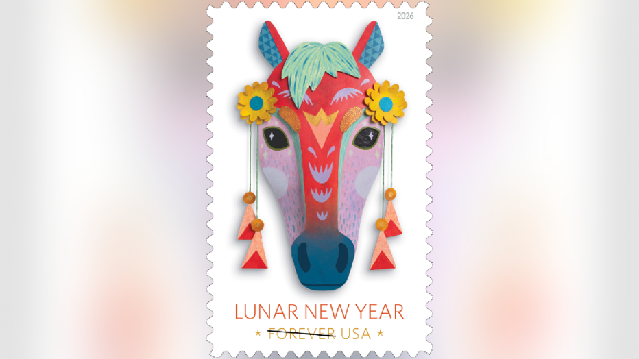 Lunar New Year horse forever stamps, 2026