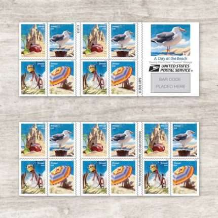 2026 A Day at the Beach Forever Stamp Books – 100 Stamps