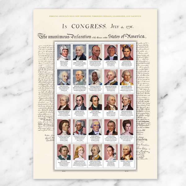 2026 Figures of the American Revolution Forever Stamps – 100 Stamps