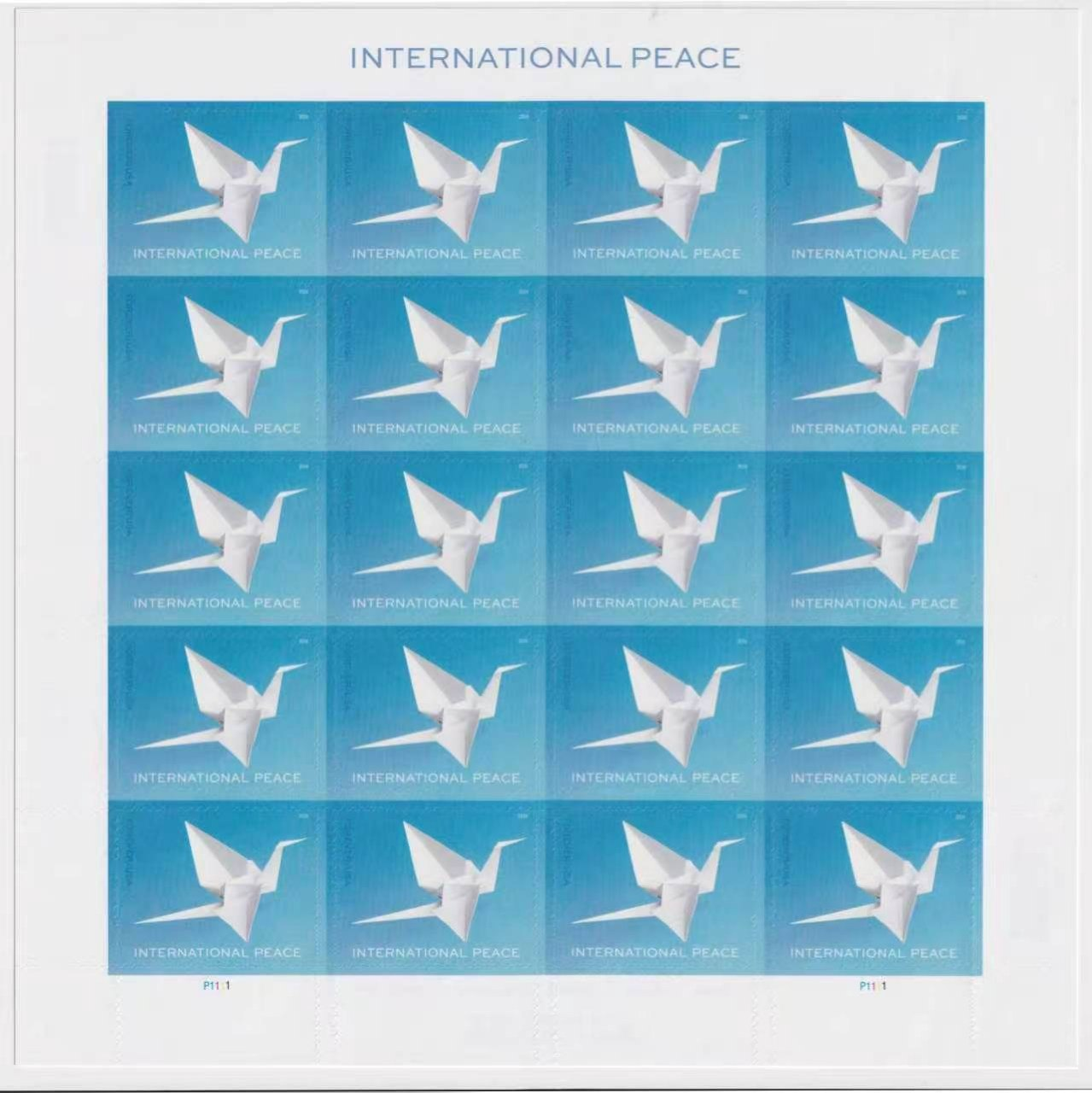 2026 International Peace Forever Stamps – 100 Stamps