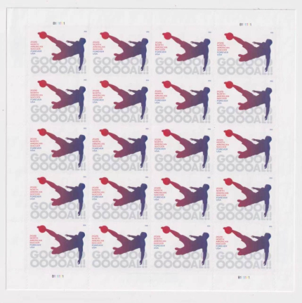 2026 North American Soccer Forever Stamps – 100 Stamps