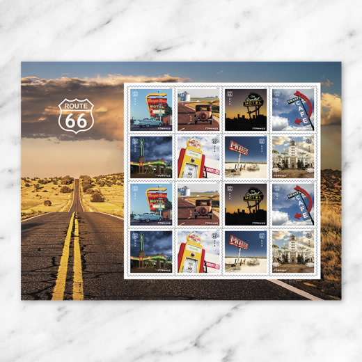 2026 Route 66 Forever Stamps – 80 Stamps