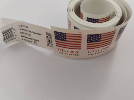 2026 U.S. Flag Forever Stamp Roll – 100 Stamps
