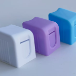 White Stamp Roll Dispenser – Holds 100 Stamps