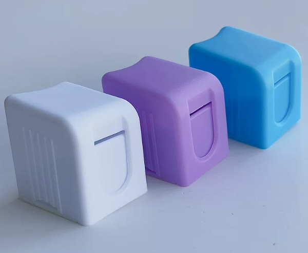 White Stamp Roll Dispenser – Holds 100 Stamps